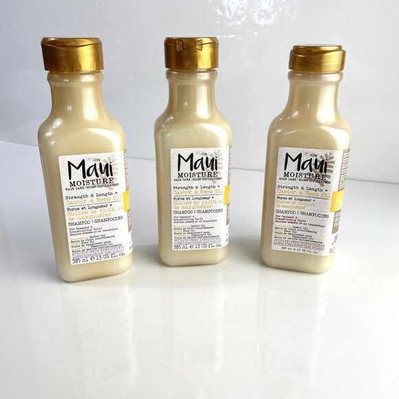 Maui Moisture Strength And Length Shampoo Castor And Neem Oil 13 fl oz Lot - Picture 1 of 5
